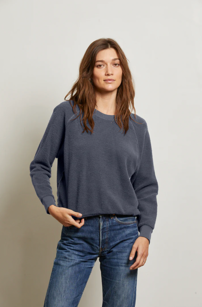 ZIGGY - INSIDE OUT FLEECE L/S SHRUNKETN CREWNECK SWEATSHIRT