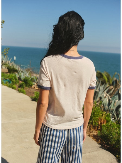 ST. TROPEZ BOXY RINGER TEE