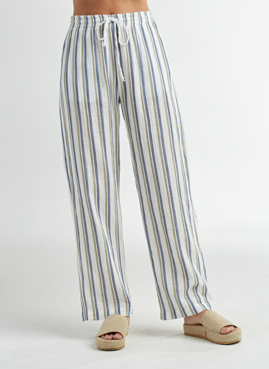 PANT STRIPED RED HAUTE