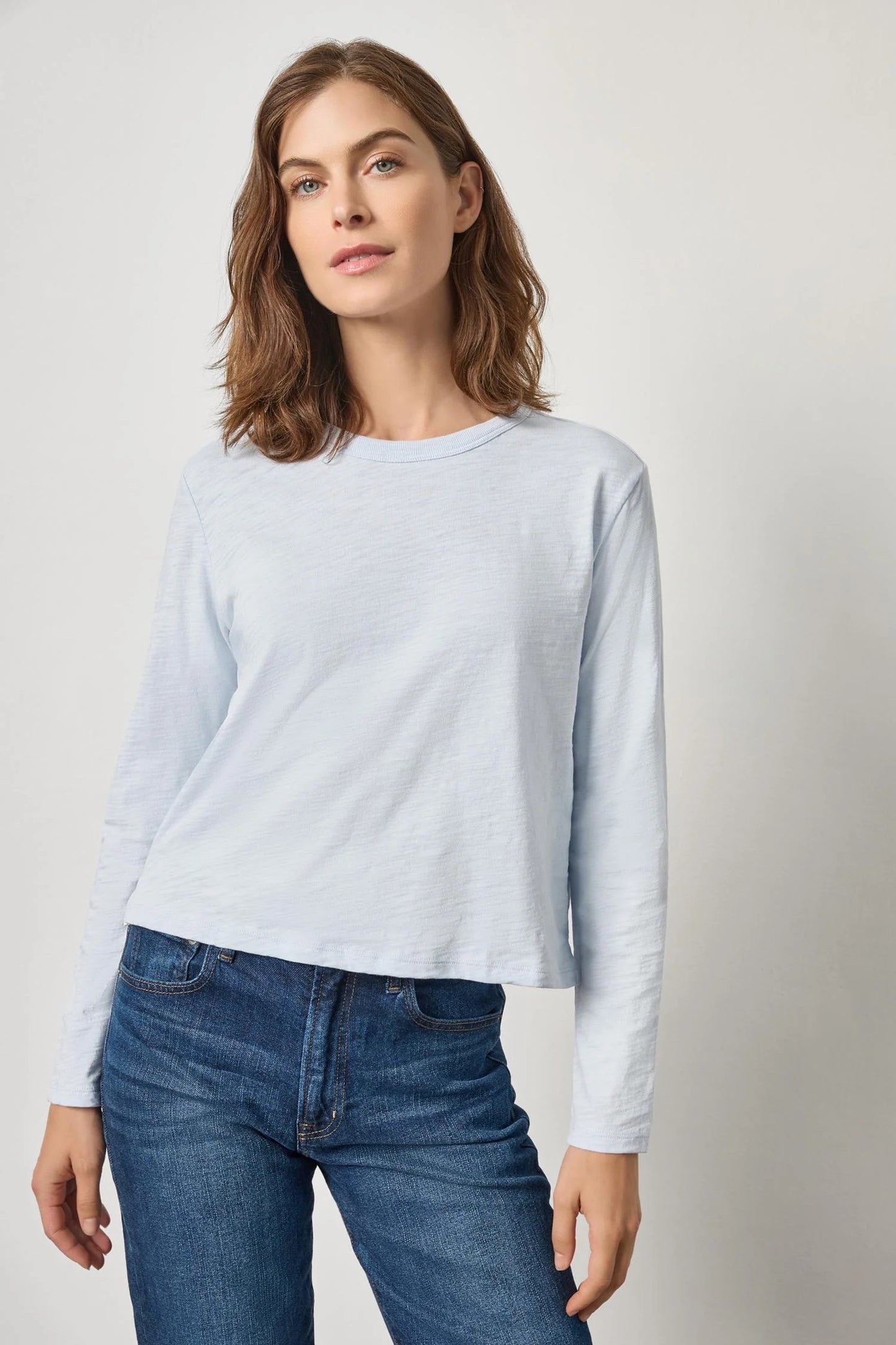 LONG SLEEVE CROPPED BOYFRIEND