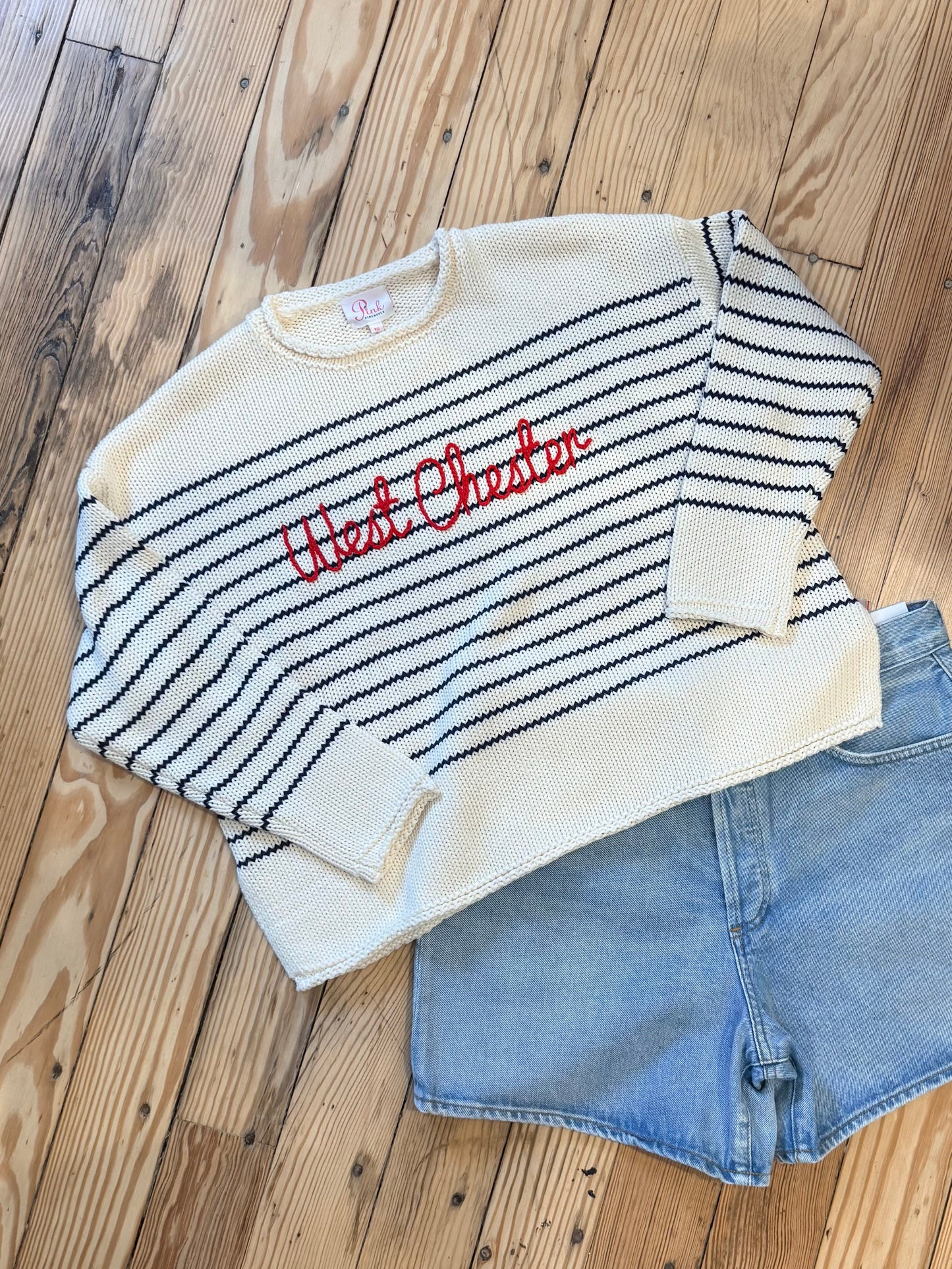 EMBROIDERED WEST CHESTER SWEATER