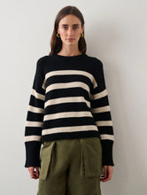 Load image into Gallery viewer, CORE SPUN COTTON STRIPED CREWNECK
