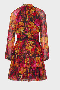 IYLA FALL FOLIAGE PRINT DRESS