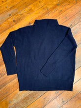 Load image into Gallery viewer, BOILED FUNNEL NECK PULLOVER SWEATER NAVY
