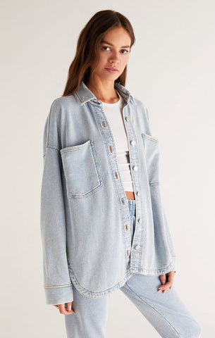ALL DAY KNIT DENIM JACKET