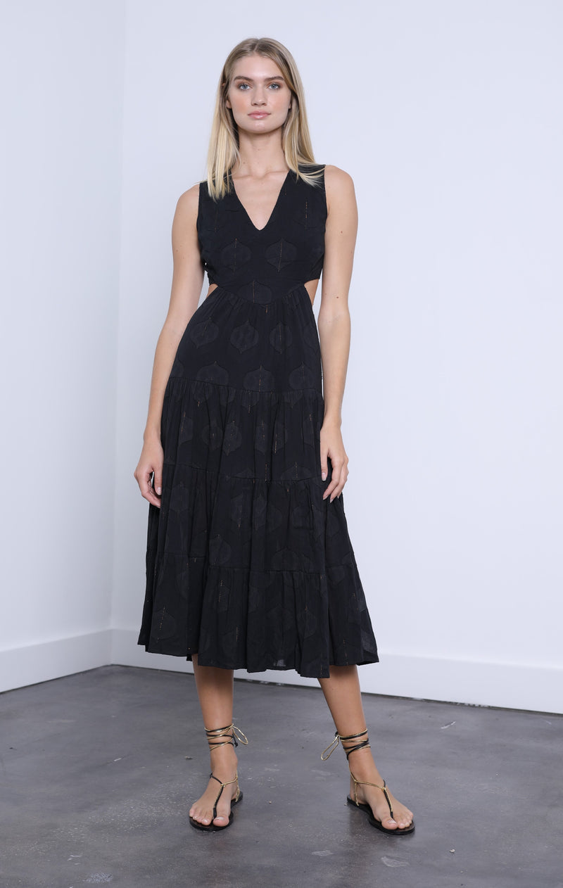 HAVEN JAQUARD MAXI DRESS