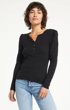 Load image into Gallery viewer, LIV BRUSHED SLUB HENLEY TOP
