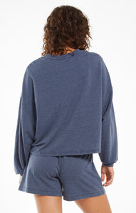 MIKI TERRY LONG SLEEVE TOP
