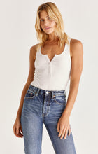 Load image into Gallery viewer, ELLE BRUSHED RIB HENLEY TANK
