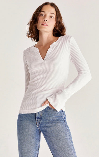 EZRI RIB LONG SLEEVE TOP