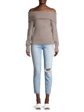 Load image into Gallery viewer, CASHMERE BARDOT SWEATER
