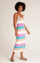 Load image into Gallery viewer, MELODY STRIPED MIDI DRESS
