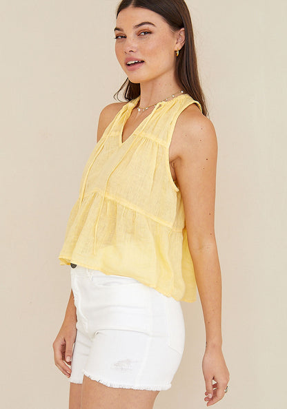 TIERED TIE NECK TANK